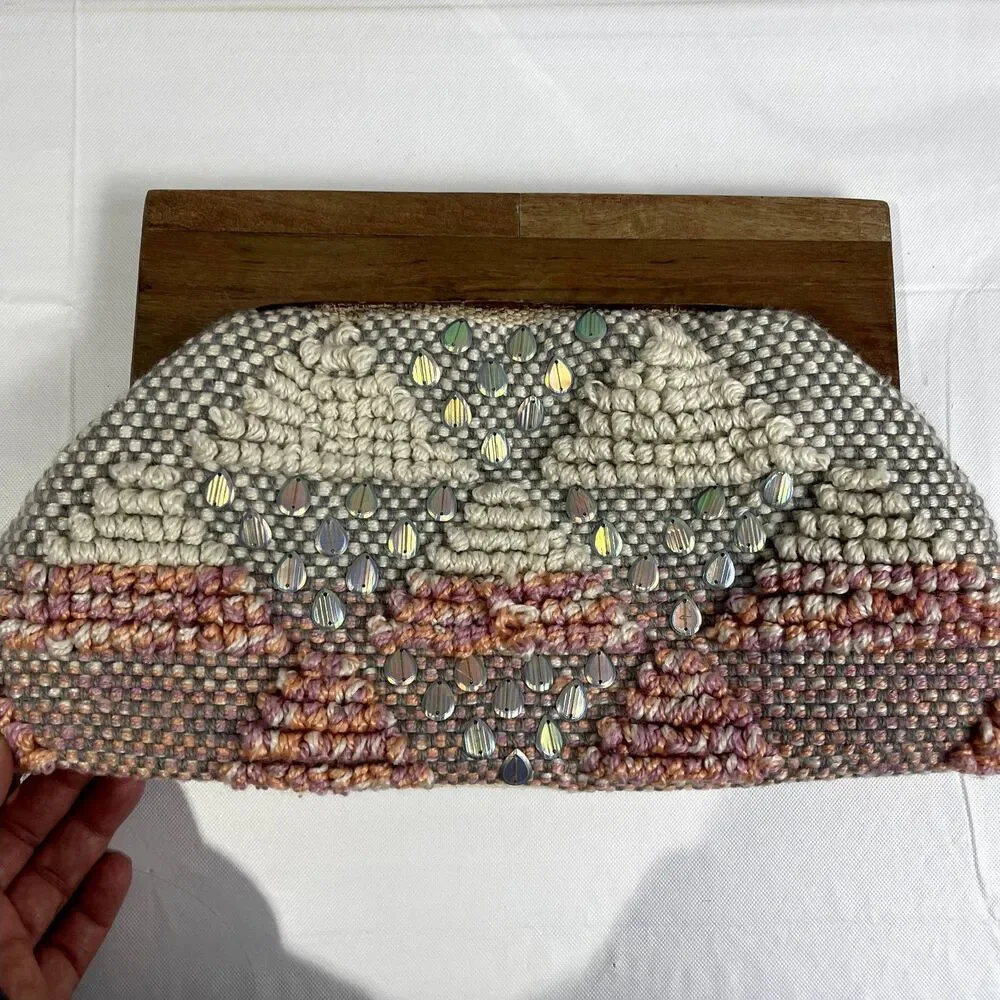 Fabulous MJ (VICI Collection)  Boho Wood Clutch
